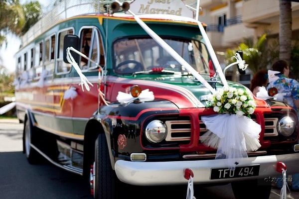 Affordable bus rental for wedding